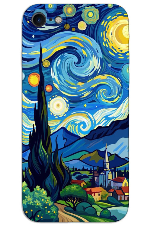 iPhone 16E Kılıf HD Desen Baskılı Arka Kapak - Tablo