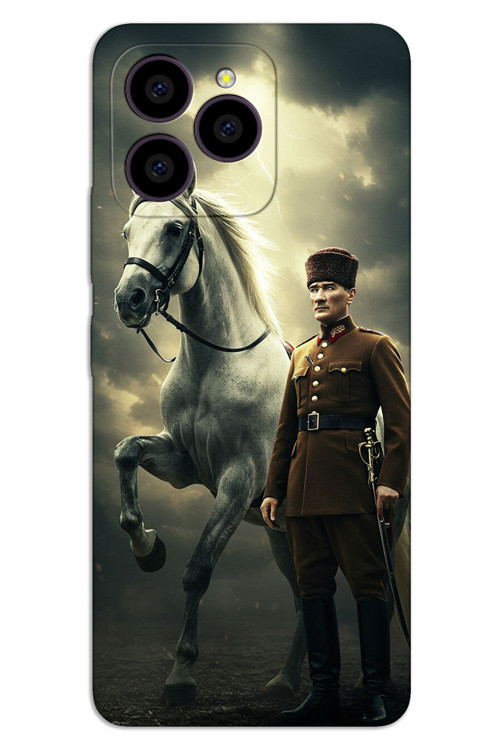 Omix X7 Kılıf HD Desen Baskılı Arka Kapak - Atatürk Şimşek
