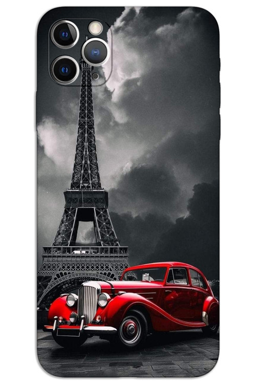 iPhone 11 Pro Kılıf HD Desen Baskılı Arka Kapak - Soğuk Eyfel