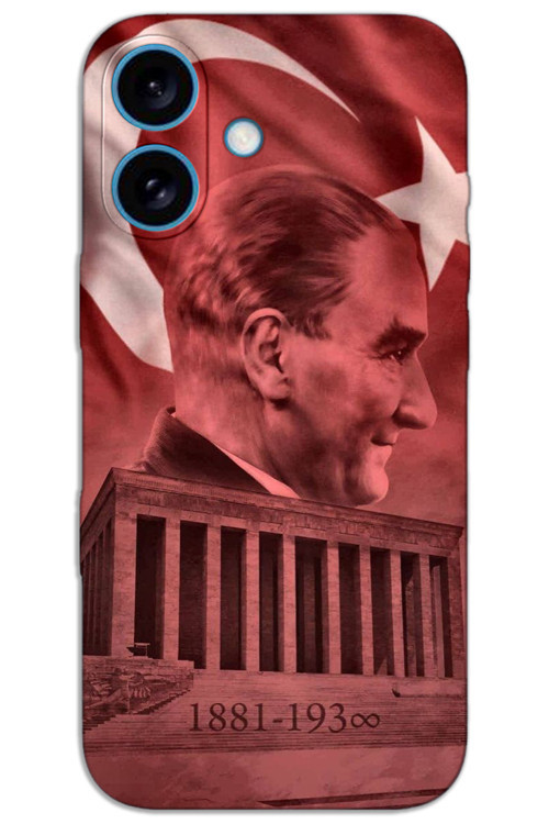 iPhone 16 Plus Kılıf HD Desen Baskılı Arka Kapak - Atatürk Anıtkabir