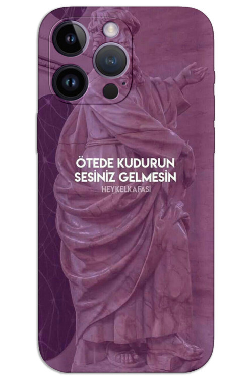 iPhone 14 Pro Max Kılıf HD Desen Baskılı Arka Kapak - Ötede Kudurun
