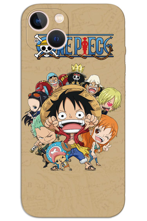 iPhone 14 Kılıf HD Desen Baskılı Arka Kapak - One Piece 1