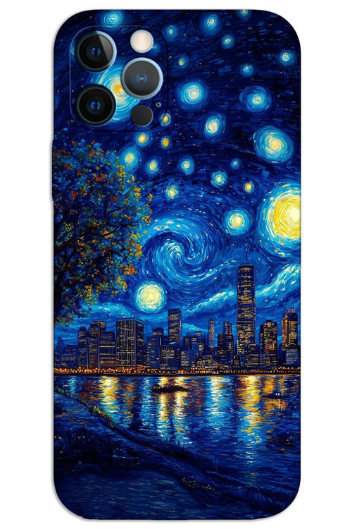 iPhone 12 Pro Max Kılıf HD Desen Baskılı Arka Kapak - Sanat Sahil
