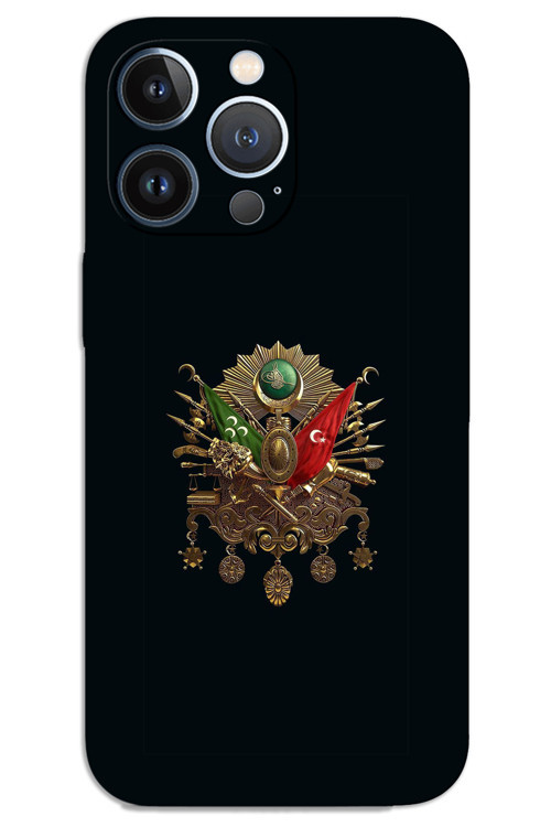 iPhone 13 Pro Kılıf HD Desen Baskılı Arka Kapak - Tuğra