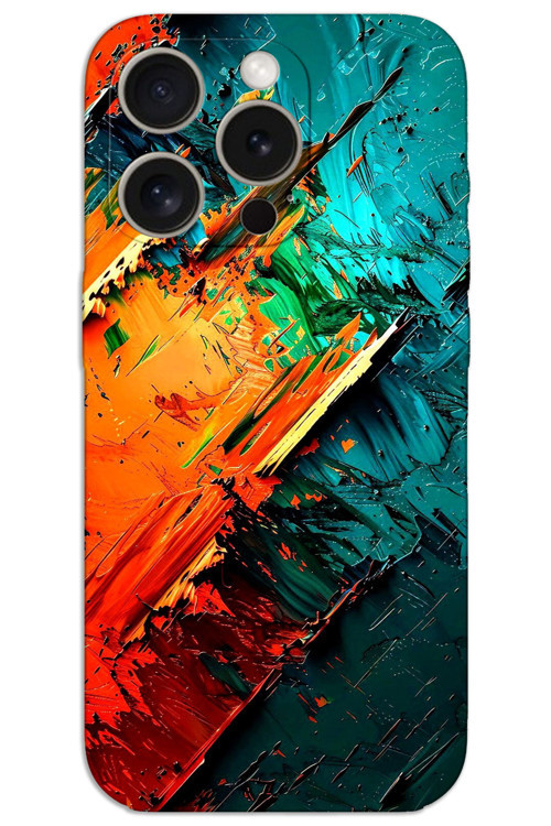 iPhone 15 Pro Max Kılıf HD Desen Baskılı Arka Kapak - Kristal