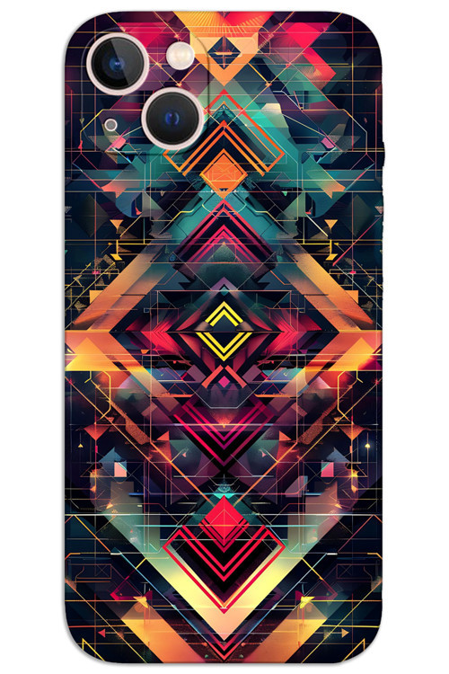 iPhone 14 Kılıf HD Desen Baskılı Arka Kapak - Motif 2