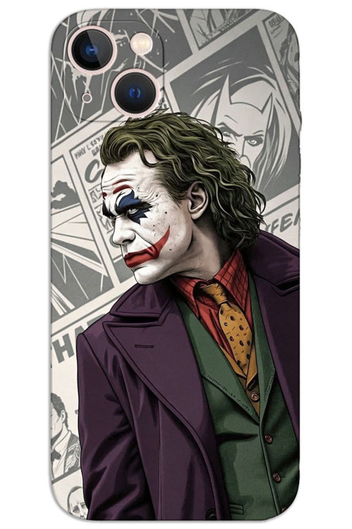iPhone 15 Plus Kılıf HD Desen Baskılı Arka Kapak - Joker