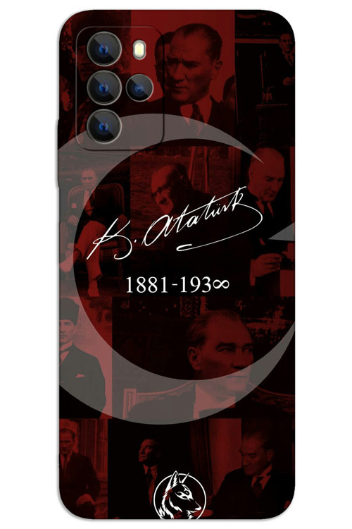 Omix X700 Kılıf HD Desen Baskılı Arka Kapak - Atatürk Ayyıldız