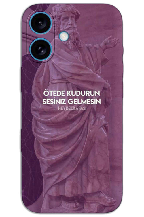 iPhone 16 Plus Kılıf HD Desen Baskılı Arka Kapak - Ötede Kudurun