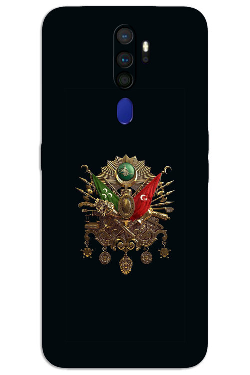 Oppo A9 2020 Kılıf HD Desen Baskılı Arka Kapak - Tuğra