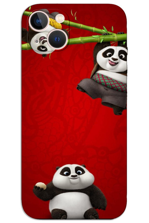 iPhone 14 Plus Kılıf HD Desen Baskılı Arka Kapak - Panda