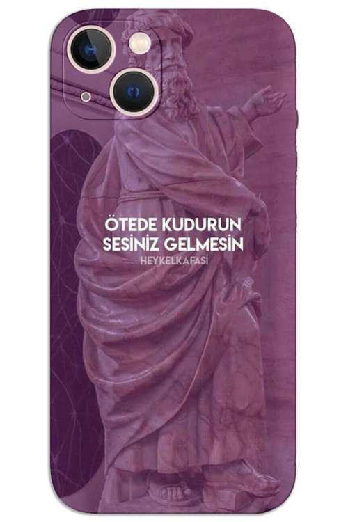 iPhone 15 Kılıf HD Desen Baskılı Arka Kapak - Ötede Kudurun