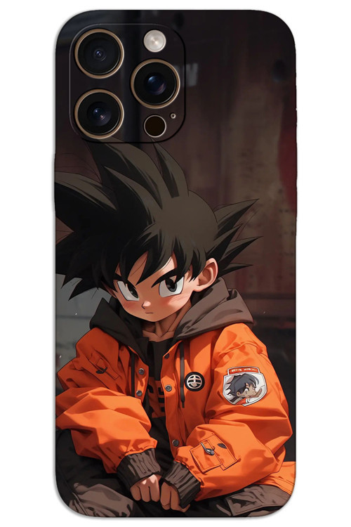 iPhone 16 Pro Max Kılıf HD Desen Baskılı Arka Kapak - Goku