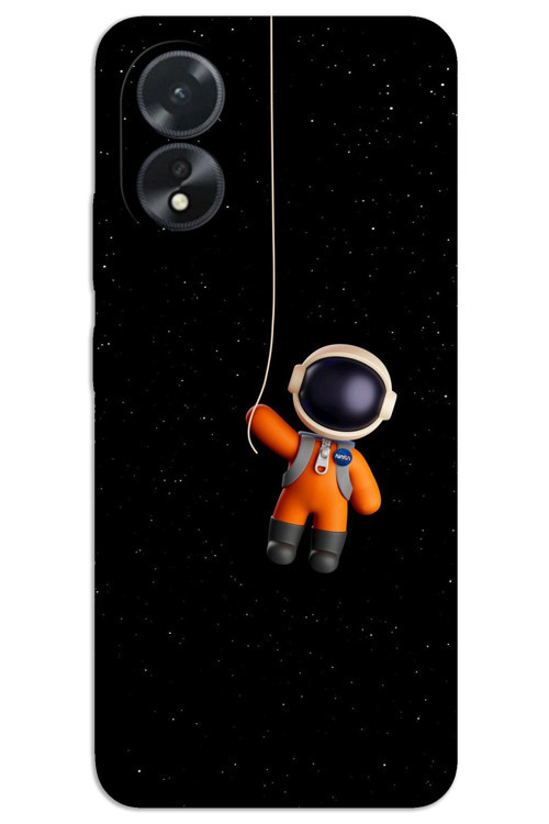 Oppo A38 Kılıf HD Desen Baskılı Arka Kapak - Astronot