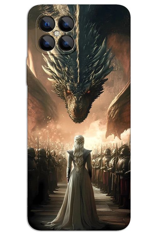 Omix X600 Kılıf HD Desen Baskılı Arka Kapak - Dragons