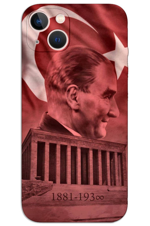 iPhone 14 Plus Kılıf HD Desen Baskılı Arka Kapak - Atatürk Anıtkabir
