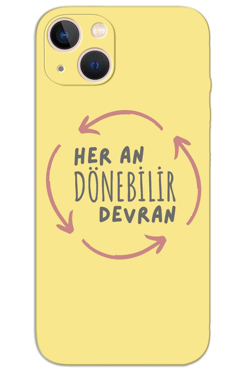 iPhone 15 Plus Kılıf HD Desen Baskılı Arka Kapak - Devran Döner
