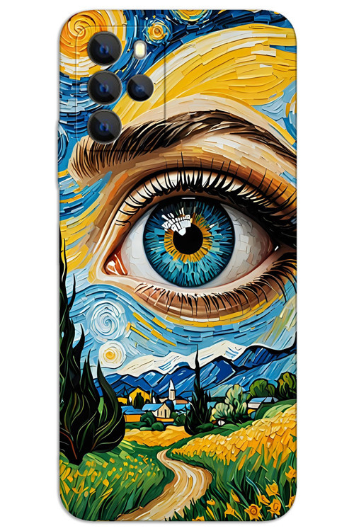 Omix X700 Kılıf HD Desen Baskılı Arka Kapak - Sanat Göz
