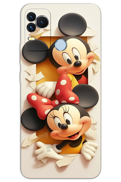 Omix X400 Kılıf HD Desen Baskılı Arka Kapak - Mickey 2