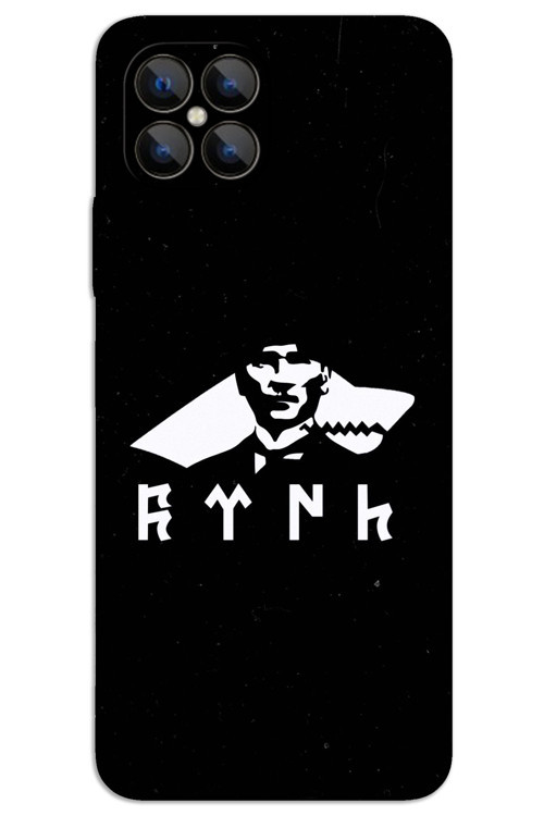 Omix X600 Kılıf HD Desen Baskılı Arka Kapak - Atatürk Kurt