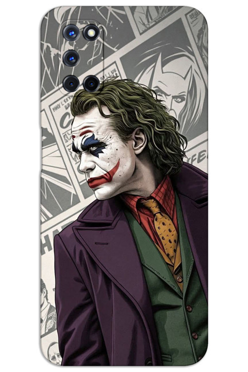 Oppo A92 Kılıf HD Desen Baskılı Arka Kapak - Joker