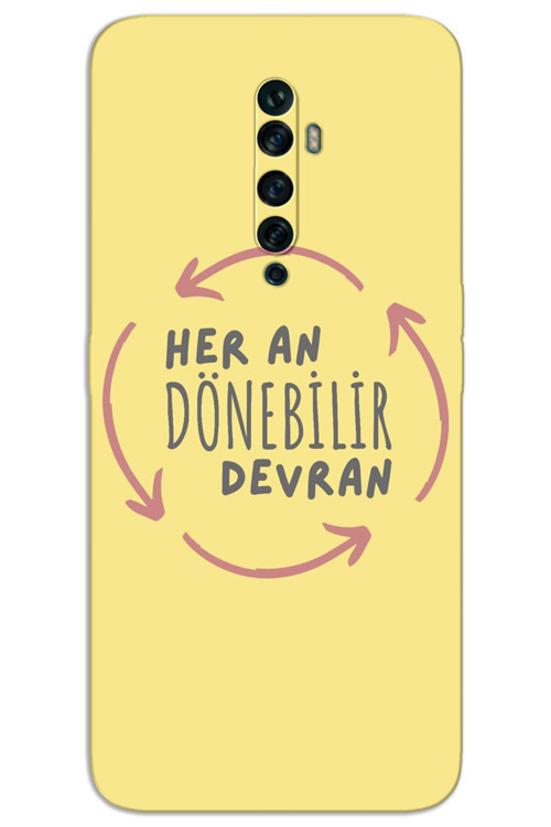 Oppo Reno 2Z Kılıf HD Desen Baskılı Arka Kapak - Devran Döner