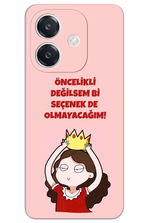 Oppo A3 Kılıf HD Desen Baskılı Arka Kapak - Seçenek Değilim