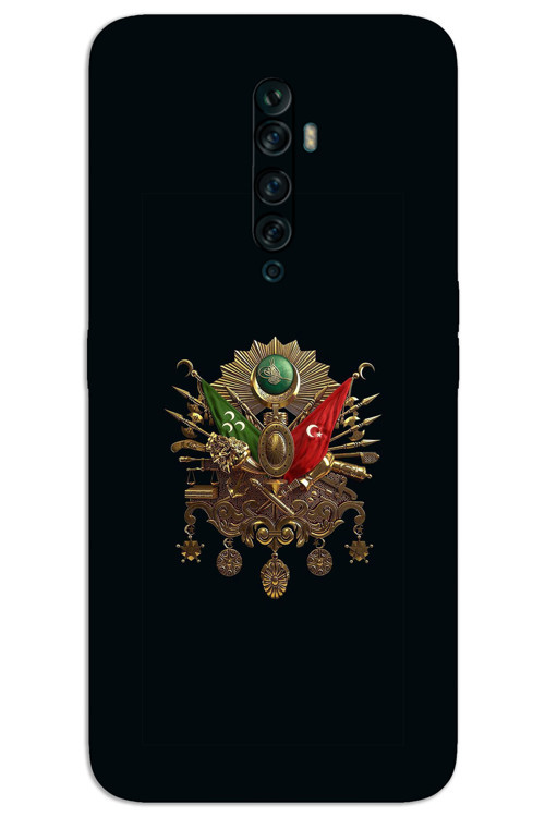 Oppo Reno 2Z Kılıf HD Desen Baskılı Arka Kapak - Tuğra