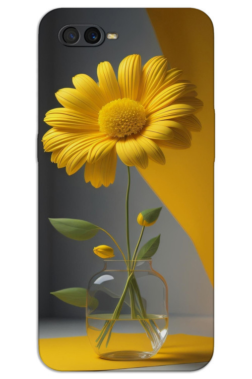 Oppo A5s / A12 Kılıf HD Desen Baskılı Arka Kapak - Fanus Çiçek