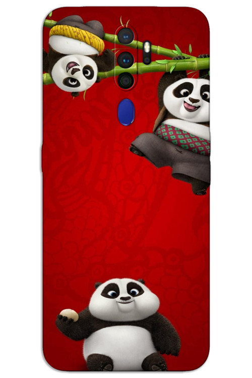 Oppo A9 2020 Kılıf HD Desen Baskılı Arka Kapak - Panda