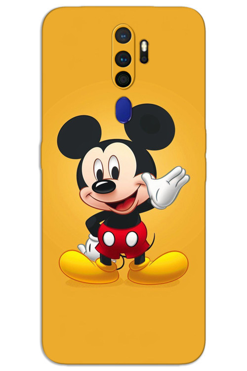 Oppo A9 2020 Kılıf HD Desen Baskılı Arka Kapak - Mickey 3