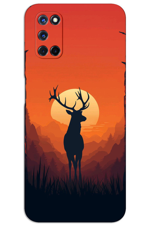 Oppo A72 Kılıf HD Desen Baskılı Arka Kapak - Geyik
