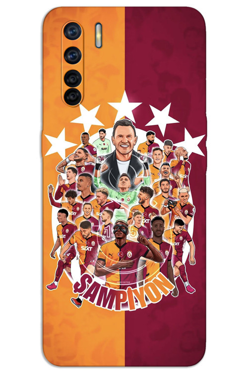 Oppo A91 Kılıf HD Desen Baskılı Arka Kapak - Şampiyon