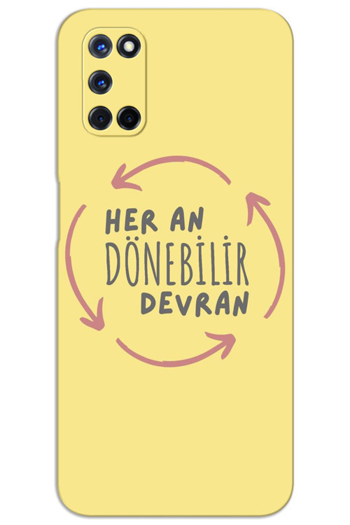 Oppo A92 Kılıf HD Desen Baskılı Arka Kapak - Devran Döner