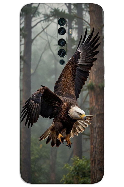 Oppo Reno 2Z Kılıf HD Desen Baskılı Arka Kapak - Kartal