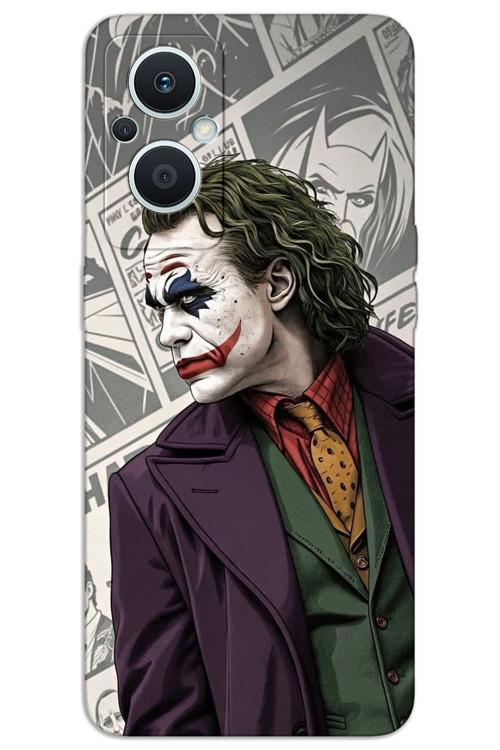 Oppo Reno 7 Lite Kılıf HD Desen Baskılı Arka Kapak - Joker