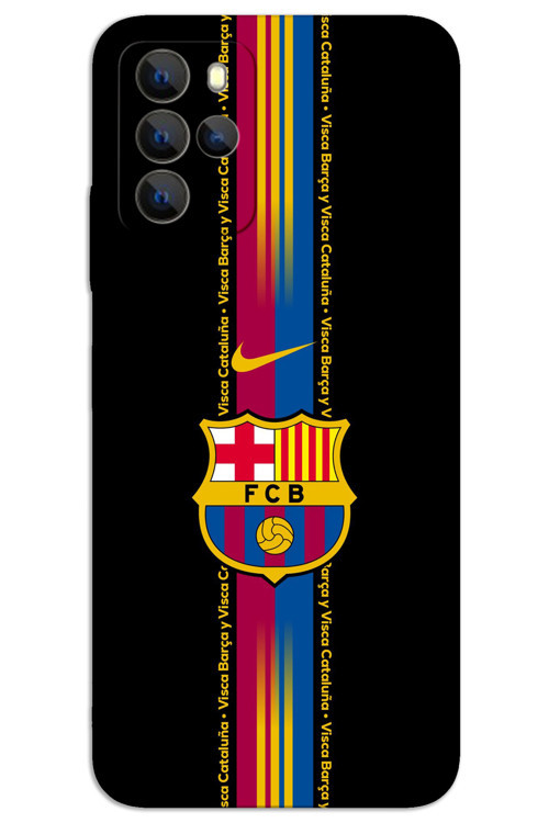 Omix X700 Kılıf HD Desen Baskılı Arka Kapak - Barça