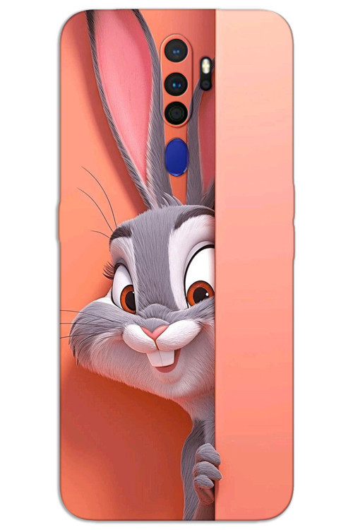 Oppo A9 2020 Kılıf HD Desen Baskılı Arka Kapak - BugsBunny 2