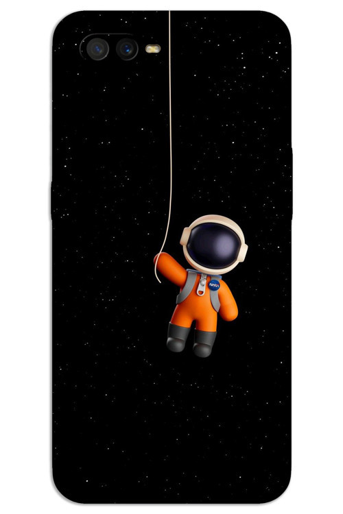 Oppo Ax7 Kılıf HD Desen Baskılı Arka Kapak - Astronot