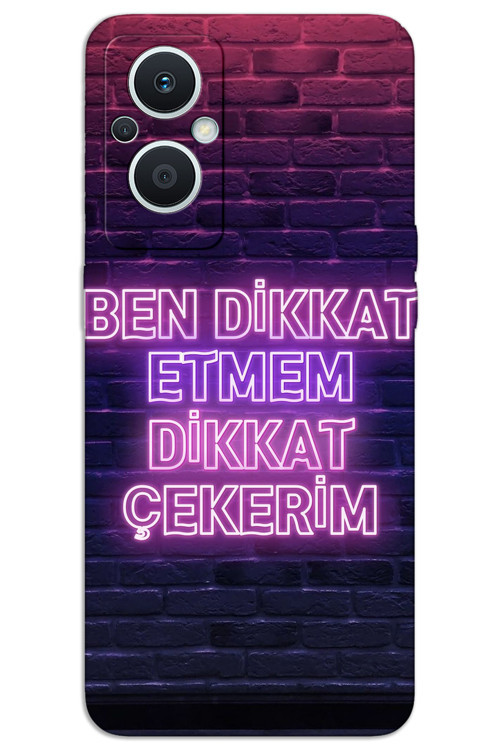Oppo Reno 7 Lite Kılıf HD Desen Baskılı Arka Kapak - Dikkat Çekerim