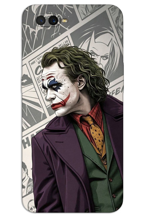 Oppo Ax7 Kılıf HD Desen Baskılı Arka Kapak - Joker