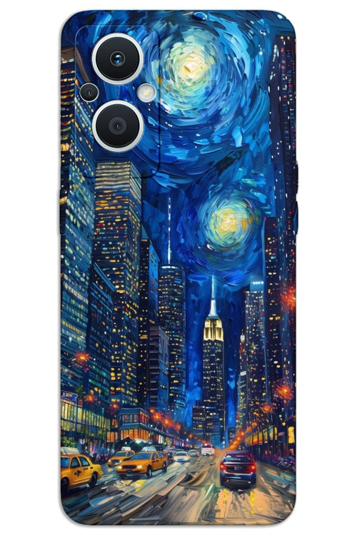 Oppo Reno 7 Lite Kılıf HD Desen Baskılı Arka Kapak - Sanat Sokağı