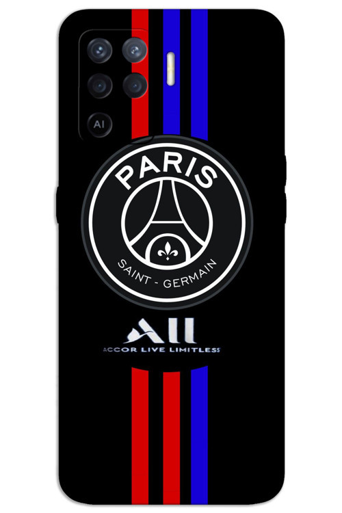 Oppo Reno 5 Lite Kılıf HD Desen Baskılı Arka Kapak - PSG