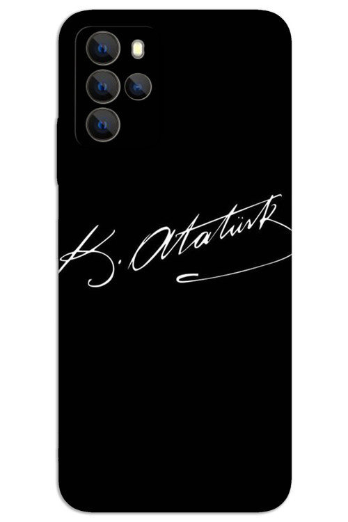 Omix X300 Kılıf HD Desen Baskılı Arka Kapak - Atatürk İmza