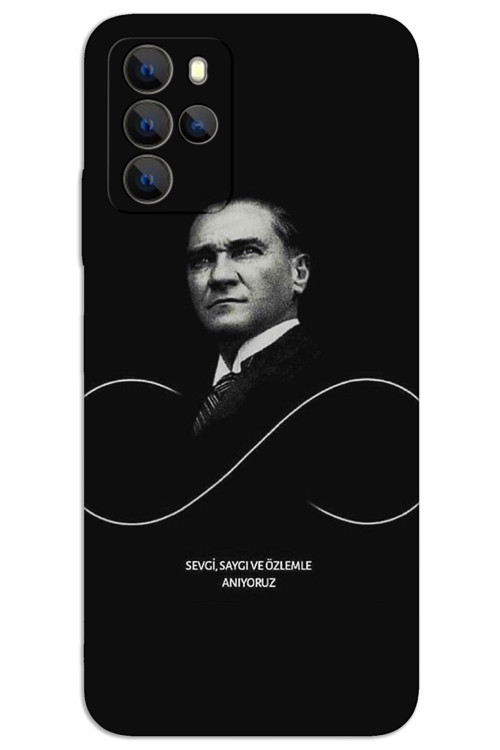Omix X300 Kılıf HD Desen Baskılı Arka Kapak - Atatürk Sonsuzluk