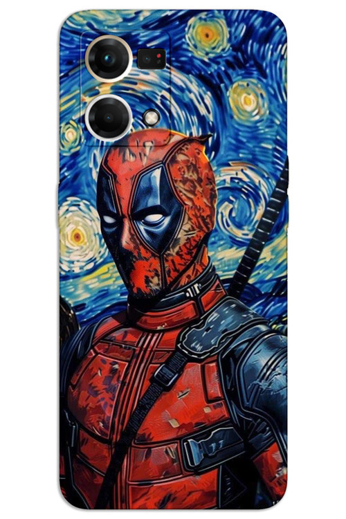 Oppo Reno 7 Kılıf HD Desen Baskılı Arka Kapak - Deadpool