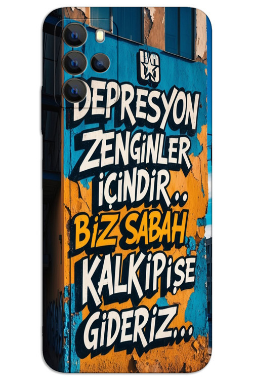 Omix X500 Kılıf HD Desen Baskılı Arka Kapak - Depresyon