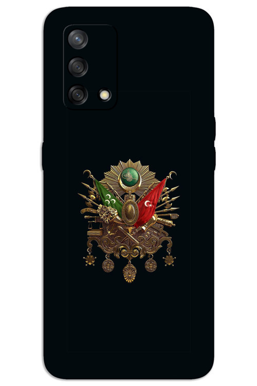 Oppo A74 Kılıf HD Desen Baskılı Arka Kapak - Tuğra