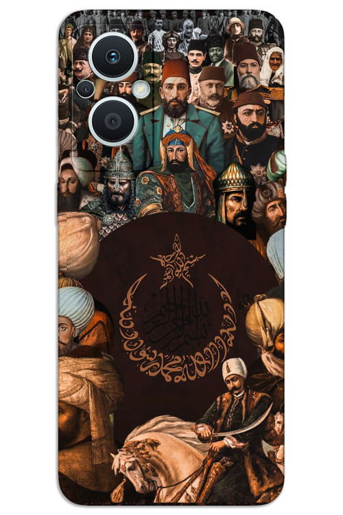 Oppo Reno 7 Lite Kılıf HD Desen Baskılı Arka Kapak - Osmanlı Hanedan
