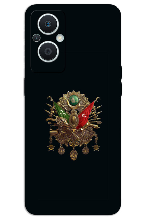 Oppo Reno 7 Lite Kılıf HD Desen Baskılı Arka Kapak - Tuğra